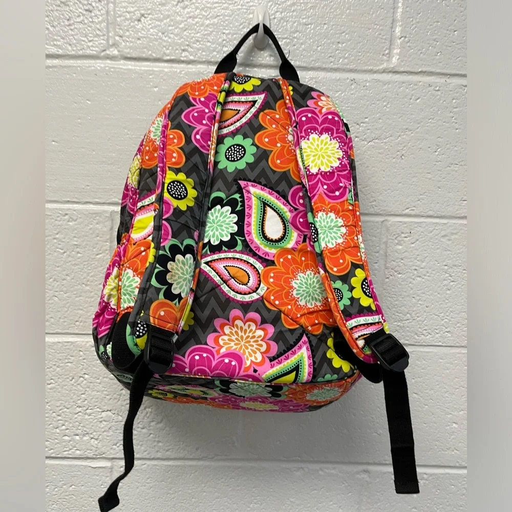 VERA BRADLEY Pink Ziggy‎ Zinnia Campus Backpack